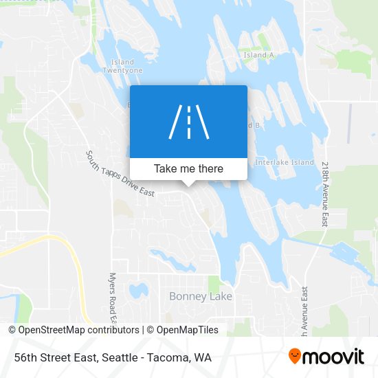 56th Street East map