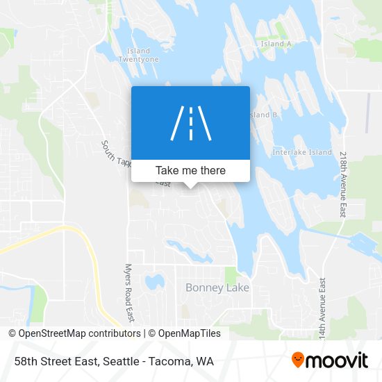 58th Street East map
