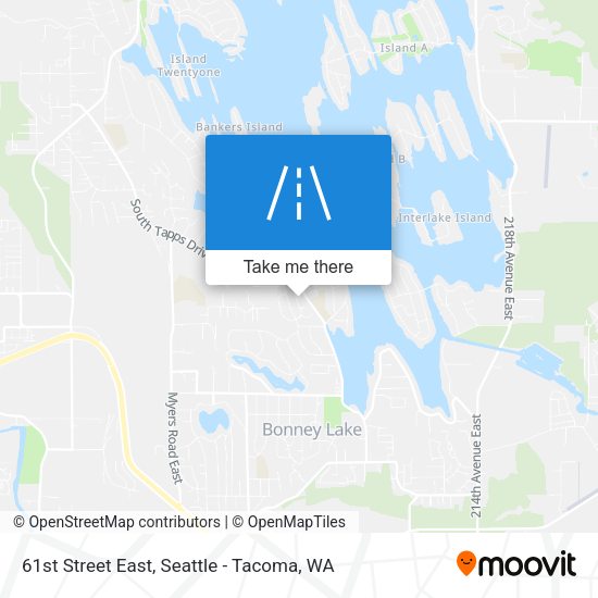 61st Street East map