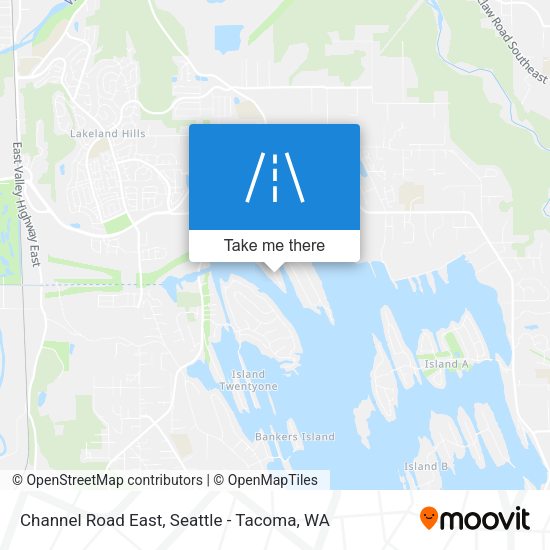 Channel Road East map