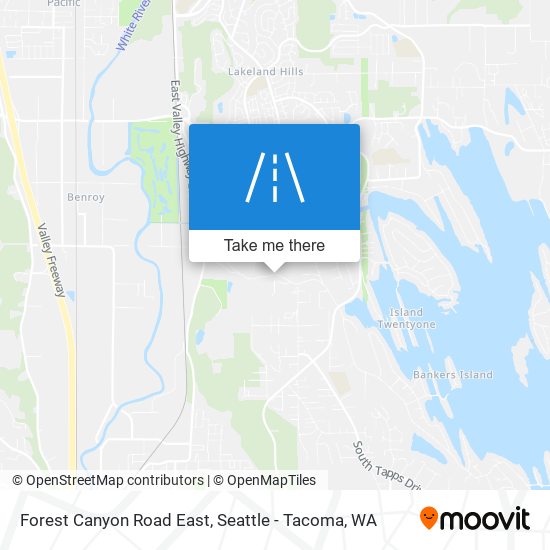 Forest Canyon Road East map