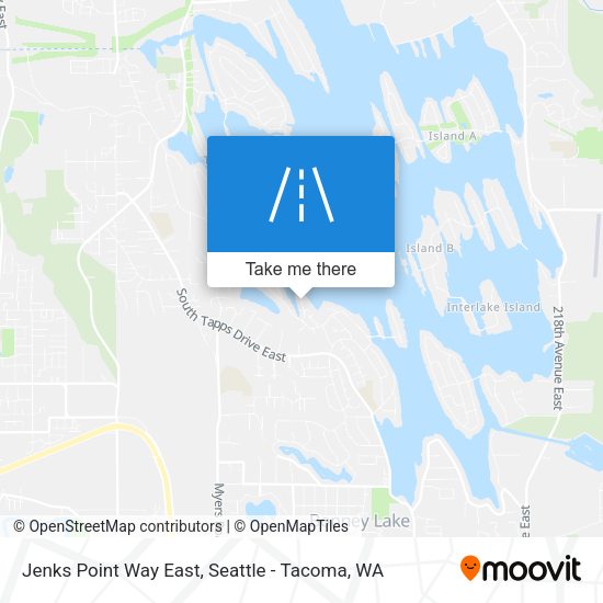 Jenks Point Way East map