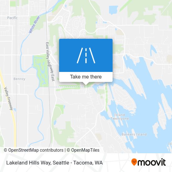 Lakeland Hills Way map