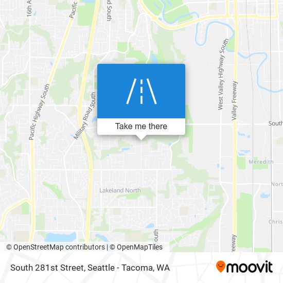 South 281st Street map