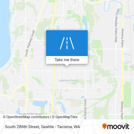 South 286th Street map