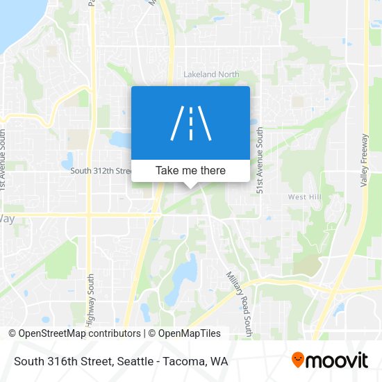 Mapa de South 316th Street
