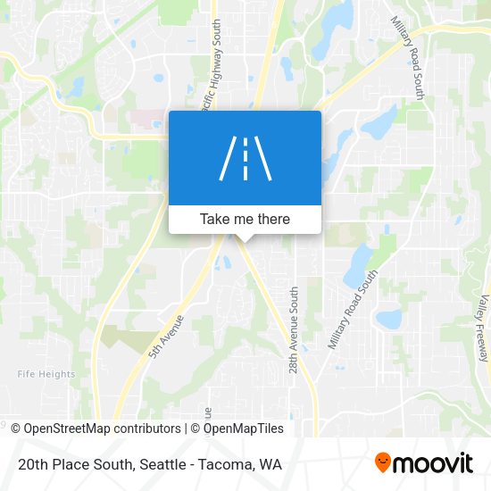 Mapa de 20th Place South