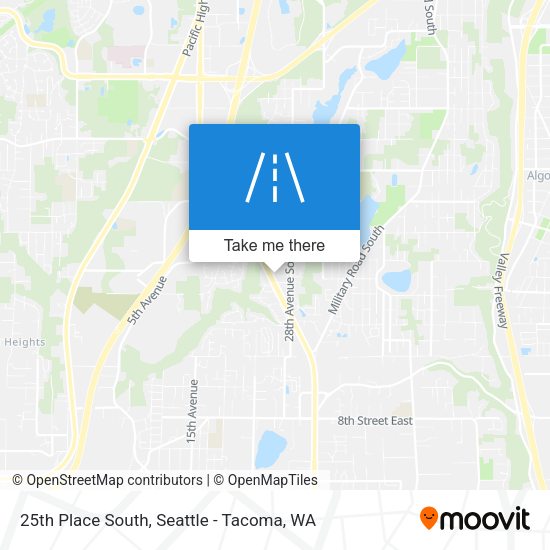 Mapa de 25th Place South