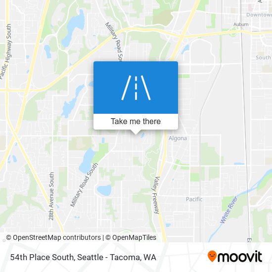 Mapa de 54th Place South
