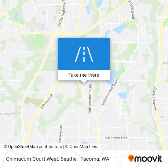 Chimacum Court West map