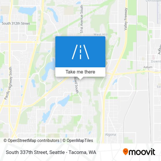 South 337th Street map