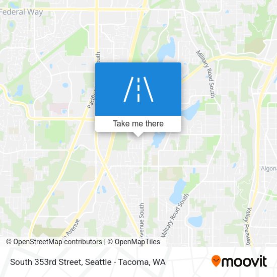 South 353rd Street map