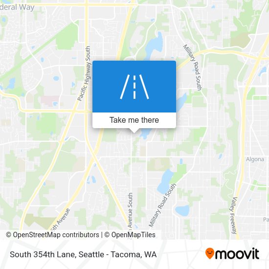 Mapa de South 354th Lane