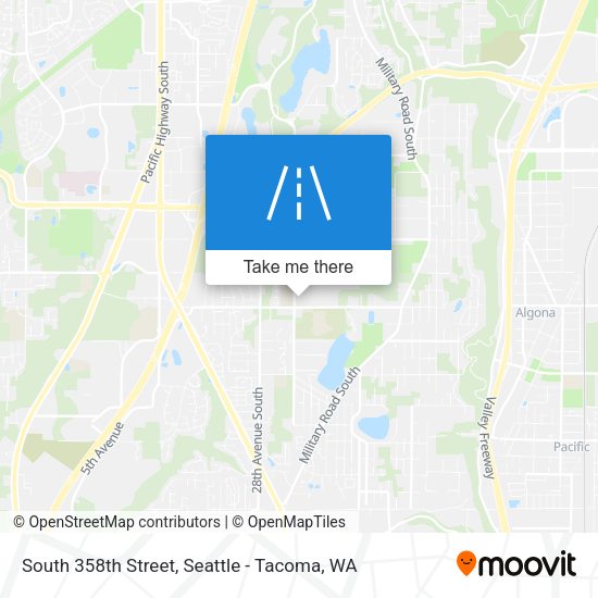 Mapa de South 358th Street