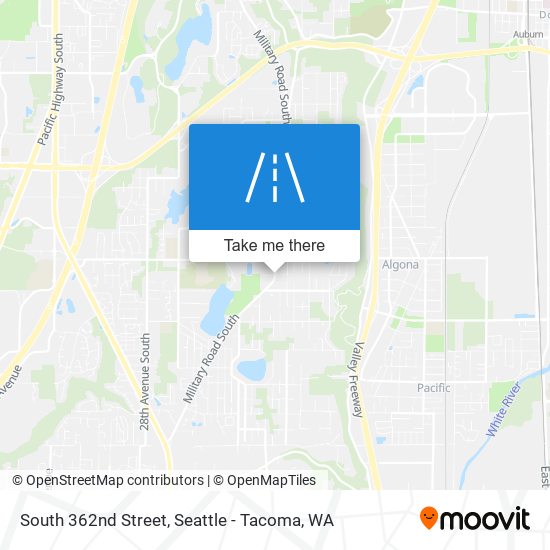 South 362nd Street map