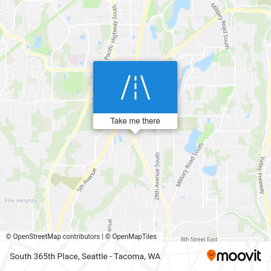 Mapa de South 365th Place