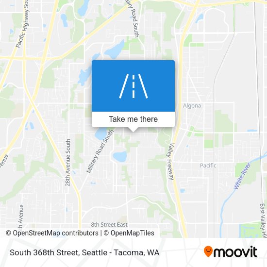 South 368th Street map