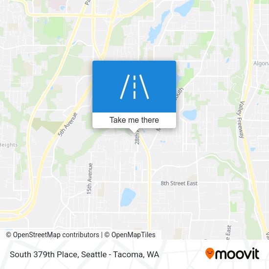 South 379th Place map