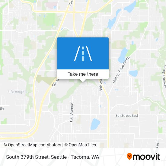 South 379th Street map