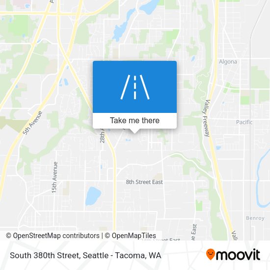 South 380th Street map
