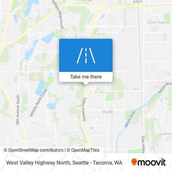 West Valley Highway North map