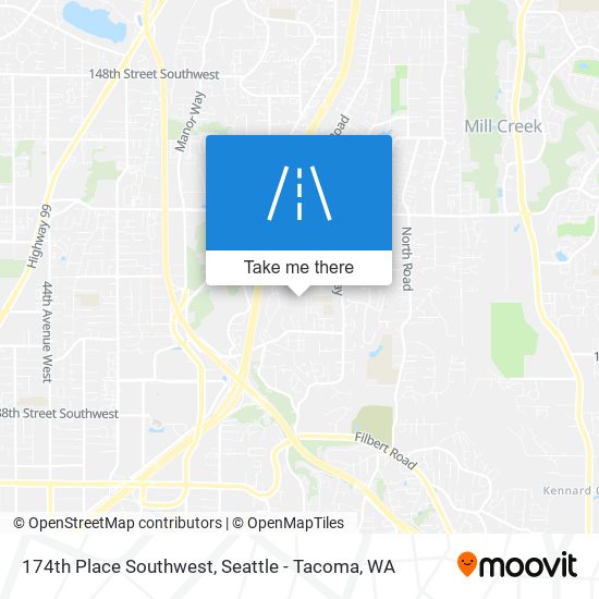 Mapa de 174th Place Southwest