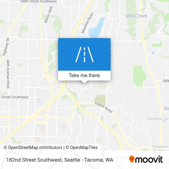 182nd Street Southwest map