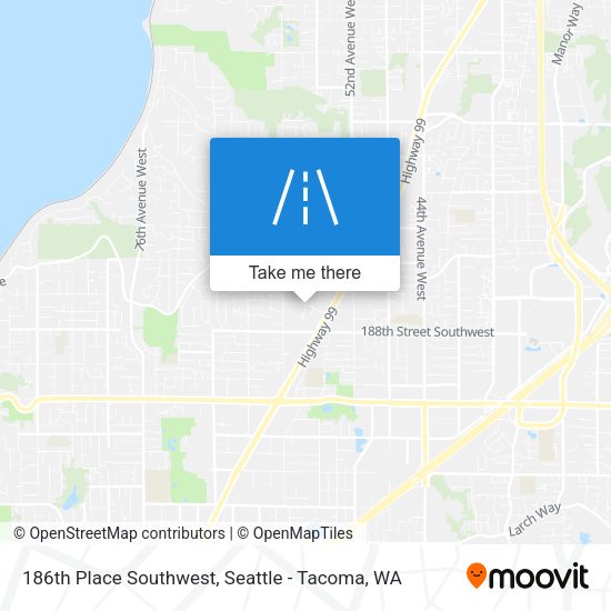 Mapa de 186th Place Southwest