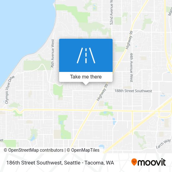 Mapa de 186th Street Southwest