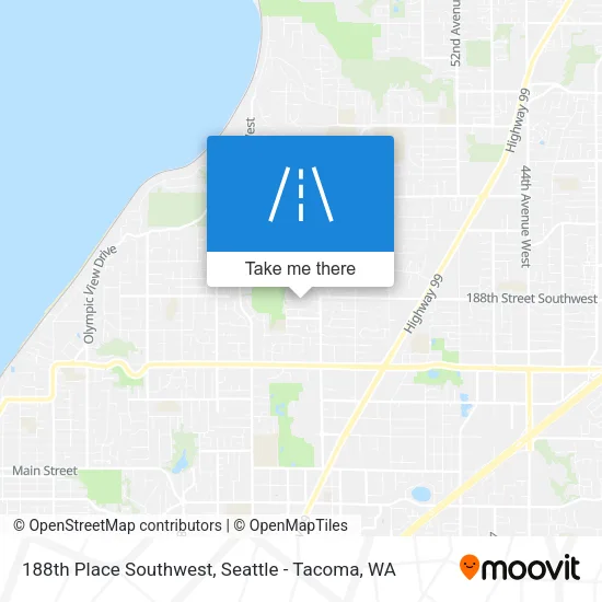 188th Place Southwest map