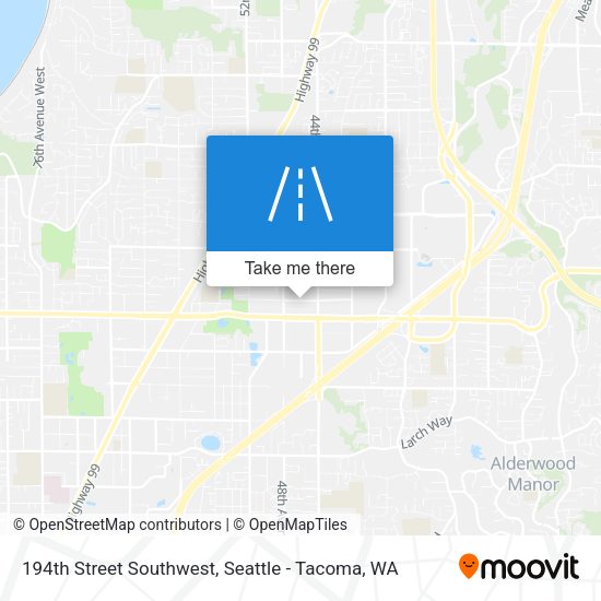 Mapa de 194th Street Southwest