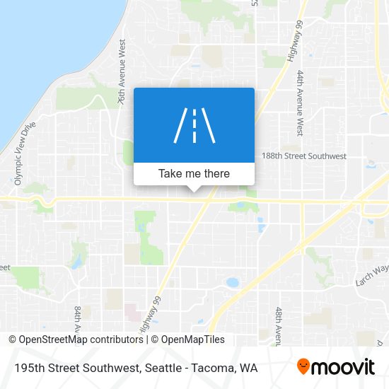 195th Street Southwest map