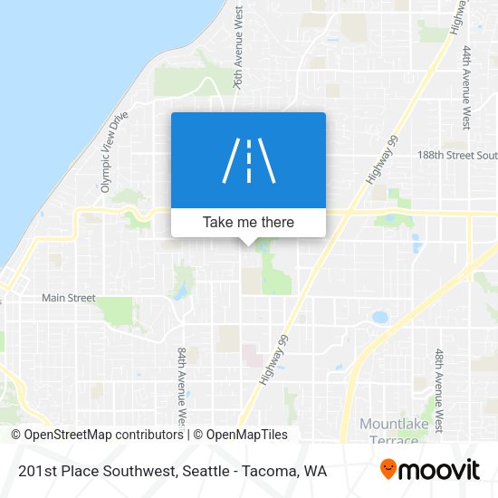Mapa de 201st Place Southwest