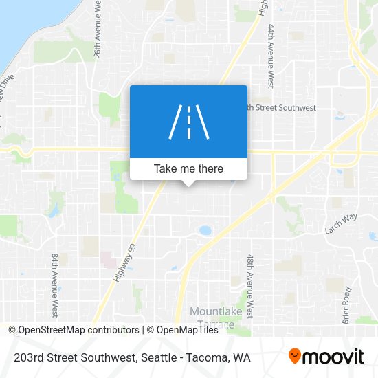 Mapa de 203rd Street Southwest