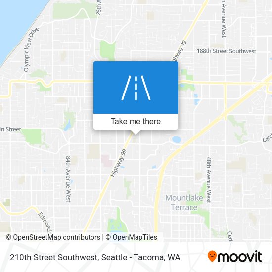 210th Street Southwest map