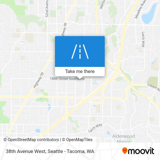 Mapa de 38th Avenue West