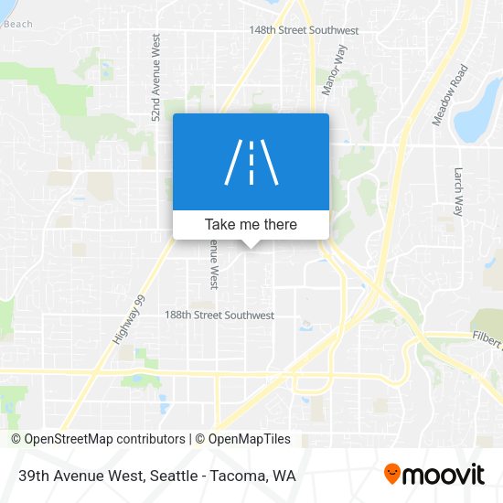 39th Avenue West map