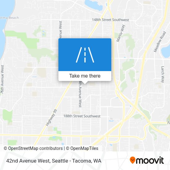 Mapa de 42nd Avenue West