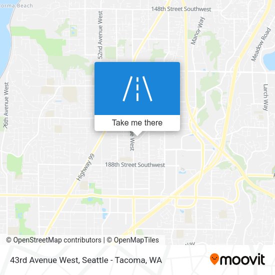 Mapa de 43rd Avenue West