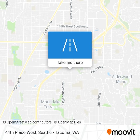 Mapa de 44th Place West