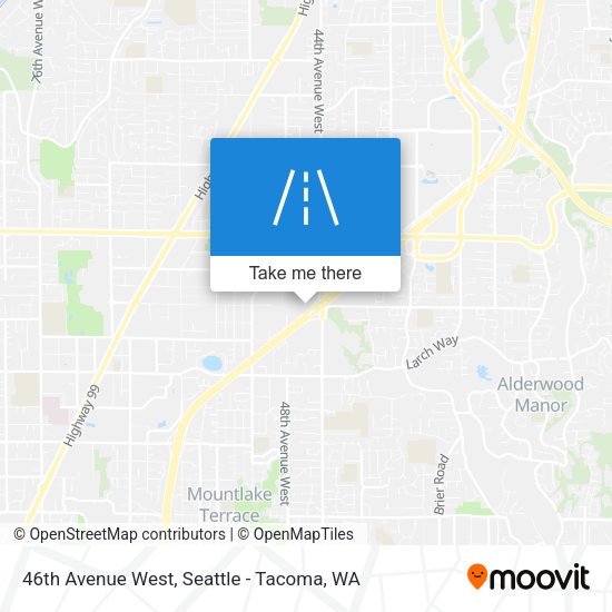 46th Avenue West map
