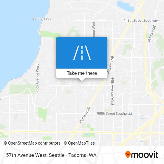 Mapa de 57th Avenue West