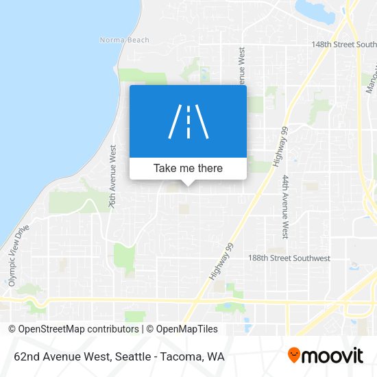 62nd Avenue West map