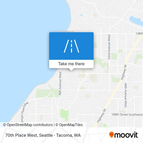 Mapa de 70th Place West