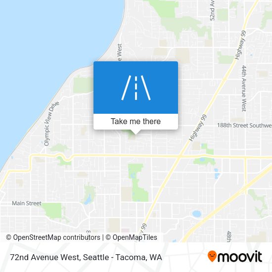 72nd Avenue West map
