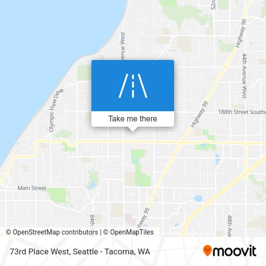Mapa de 73rd Place West