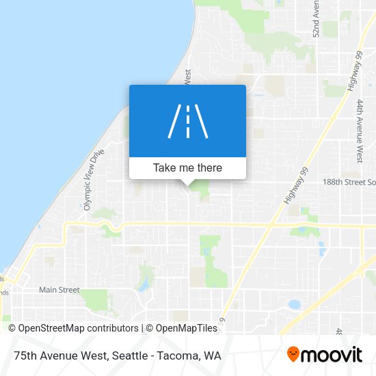 75th Avenue West map