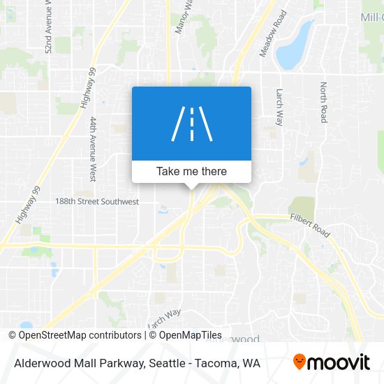 Alderwood Mall Parkway map