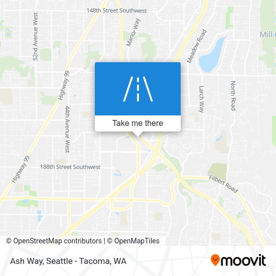 Ash Way map