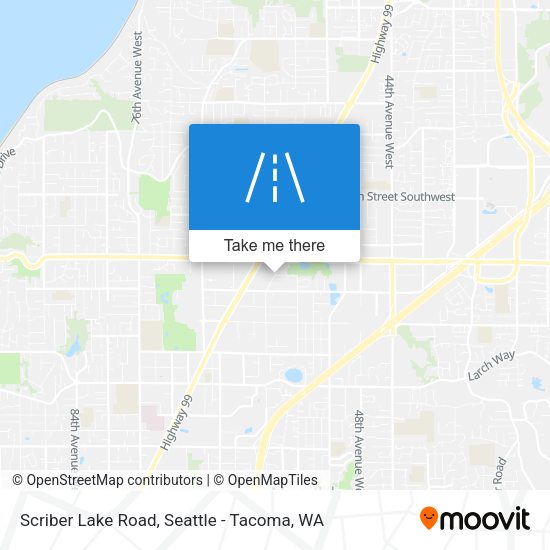 Scriber Lake Road map